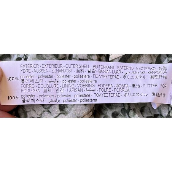 NWOT Zara Animal Print Draped Ruched Flounce Hem Tied V Neck Mini Dress, Small - Picture 16 of 16